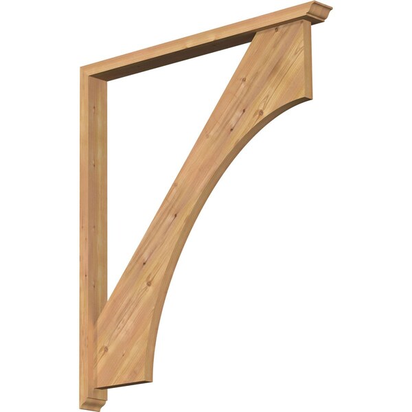 Ekena Millwork Westlake Traditional Smooth Bracket w/ Offset Brace, Western Red Cedar, 3 1/2"W x 38"D x 44"H BKT0402X38X44WTL01SWR - main
